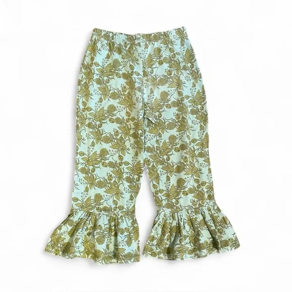 Matilda Jane‎ Girls Box Canyon Big Ruffles Sz 6 Flare Floral Aqua Green - Picture 2 of 7